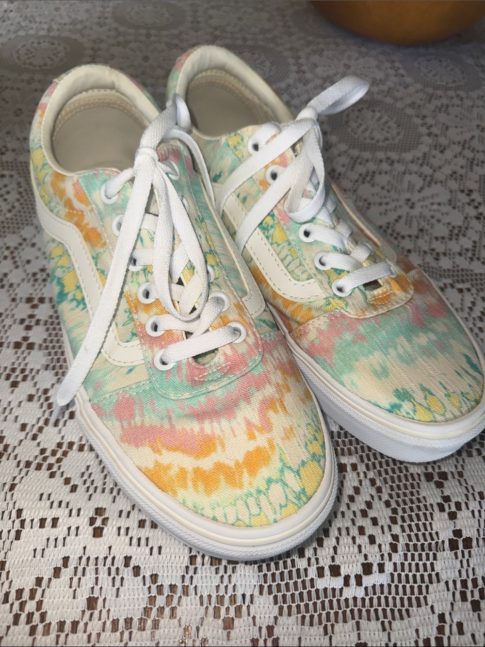 VANS ATWOOD Women’s Pastel Tie-Dye - Mint, Pink & Yellow, Size 9